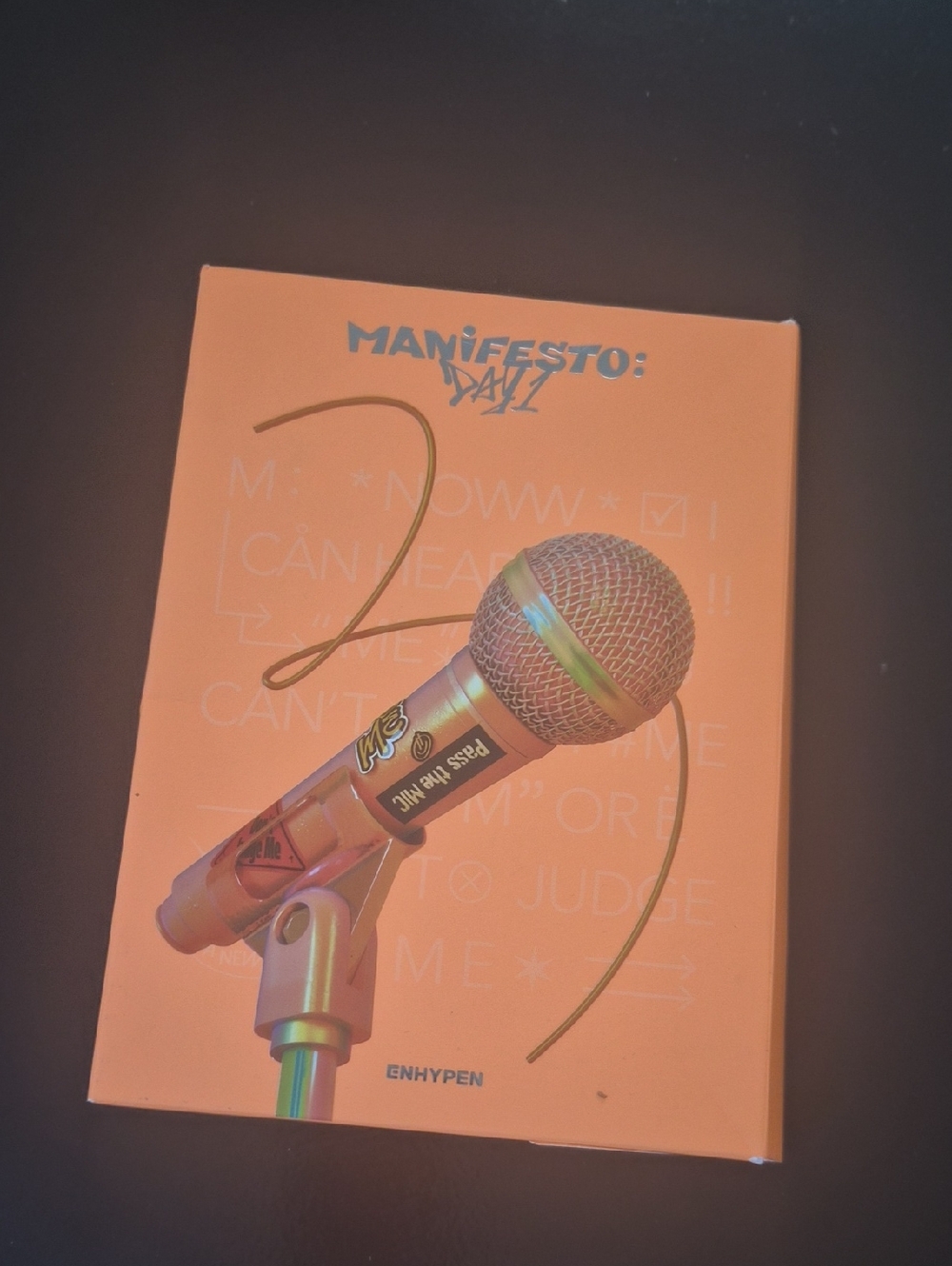ENHYPEN Mamifesto Day1 Orange Mini Microphone Box